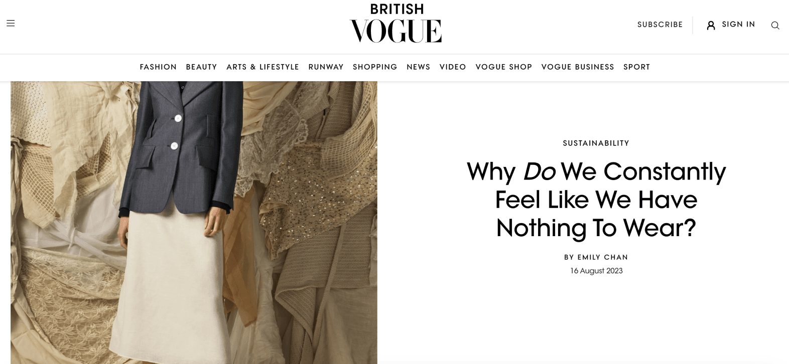 Vogue Article